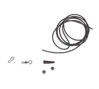 Yhenlovtt Prerigged Where Tube Fishing for Carp Set Helicopter Banned Is Rigs 1m Abs Tubes with Quick Links Ideal Rig Leadcore Chod Plus in 5pack (Brown)