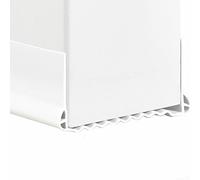 Yhenlovtt Protection Seal Door Excluder Strip Weather Stripping for Doors Sound Insulation Cold 357cm Double Layer Design Cuttable 100cm Fits Door Draught Thickness (L WHITE)