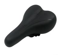 Yhenlovtt PU Leather Bike Seat With Adaptive Thick Sponge, Rounded Narrow Front, And Curved Bow Base To Minimize Vibration On Rough Roads(Black)