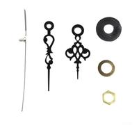 Yhenlovtt Quartz Clock Long Mechanism with High Movement for Diy Wall and Repair Clock Replacement Parts Torque Spindle Silent Movement for 1 (Black)