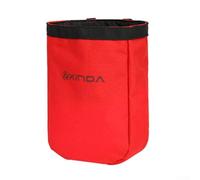Yhenlovtt Quickclip Climbing Tool Bag with Waist for Belt and Rock Flexible Simple out Waterresistant Lightweight Chalk Bag for Attachment (RED)
