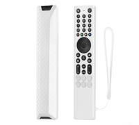 Yhenlovtt RC833A Remote Control Silicone Case Full Protection Cover with Lanyard Anti-Drop Design Easy Access to All Buttons(White)