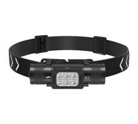 Yhenlovtt Rechargeable Led Head Adaptable 1000 Lumens Prompt 7pcs Light Modes Usbc Torch Charging Headband and Ip67 Having Memory Function (HP360 Headlight)