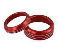 Yhenlovtt Red, Aluminum Alloy Media Volume Gear Shift Switch Knob Cover For Ring for For For Mach-E 2021-2024