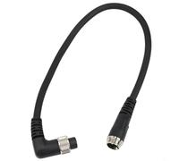 Yhenlovtt Reel Battery Power Cable Elbow Adapter with 2-Hole Connector for DAIWA, Flexible PVC Copper Wire in 3/6/9/12 O Clock Directions, B(3OCLOCK)