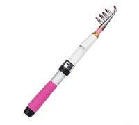 Yhenlovtt Reel Handle for Featherweight Lake Retractable River (Pink) Pole with Eva for Grip and Foldable Telescopic Travel Fishing Rod 12m or Sea (Rod)