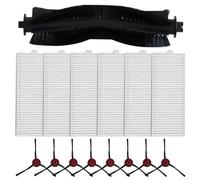 Yhenlovtt Replacement Parts Main Mars01 Side Robot Vacuum Set Roller Brush Plus Set Filter Brushes (6 Filters 8 Side Brus (B)