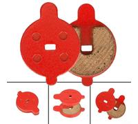 Yhenlovtt Resin Base Disc Brake Pads for Xiaoniu KQ3/KQ3 Pro/KQ2 Electric Scooter - 22.3x31.2mm Red Brake Pads with Smooth Powerful Braking and