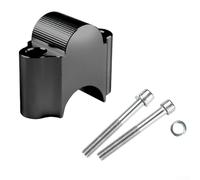 Yhenlovtt Riser 22mm/28mm Lifters for Most Motorcycles Aluminum Alloy Motorcycle Handlebar Height Adjustment to Reduce Hand Pressure and Improve Ri (BLACK 22MM)