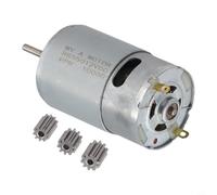 Yhenlovtt RS550 RS390 RS380 RS555 RS570 Children's Electric Car Motor 12V 24V 6V with 10T 12T Gears for Kids Ride-On Toy Vehicles and (550 12V10000RPM)