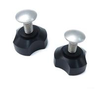 Yhenlovtt Scuba Diving Backplate Screws 5/1630 2pack Plastic Steel Texture 32mm Diameter X 36mm Height Black for Buoyancy Compensators Plus