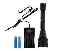 Yhenlovtt Scuba Diving Flashlight with P70.2 LED 4000LM Waterproof IPX8 for Underwater Diving and Snorkeling with 18650 Battery and USB Charging(C)