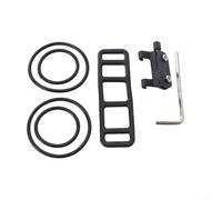 Yhenlovtt Secure Holder Triathlon Race Cycling Black Pvc Number Plate Bracket for Bicycle Seatpost Rubber Mount Having with Bands for Compatible Nu (D)