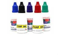 Yhenlovtt Self-Inking Refill Ink for Stamps, 25cc Water-Based Stamp Ink Compatible with Self-Inking Stamps and Daters, Black/Blue/Red/Green/Purple(PURPLE)