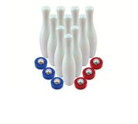 Yhenlovtt Set with 3 Playmats Indoor Family and Tabletop Game Bowling Board Curling for Shuffleboard Game Kids Plus Adults Plastic Structure