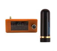 Yhenlovtt SI4732 Pocket Radio Receiver, 0.5-108MHz Full Band DAB FM AM LSB USB, With 1.9 Inch IPS Screen, 800MAh Battery, Loop Antenna ESP32-S3(orange)