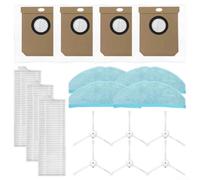 Yhenlovtt Side Accessory Kit for Everybot Q5 Replacement Four Mop Cloths and 4-piece Compatible Bags Dust Vacuum Robot Includes 6 - Brushes 3