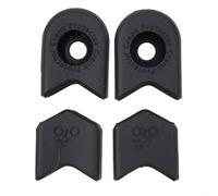 Yhenlovtt Silicon Crank Arm Covers, Protective Case Cap for Bicycle Crankset, Soft Silicone Guard for Mountain Road Bike Cycling Parts(4pcs Black)