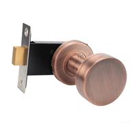 Yhenlovtt Singlesided Keyless Door Lock for Interior Doors Invisible Blueprint Having 304 Stainless Steel Construction Suitable for 35mm55mm (RED COPPER)
