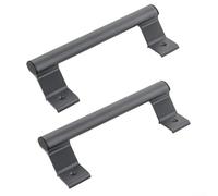 Yhenlovtt Sliding Door Handle for Balcony and Glass Doors Made from Aluminum Alloy, with Ergonomic Design, Rust Resistant Coating, and a Solid Base for Crack Prevention (Dark Gray)