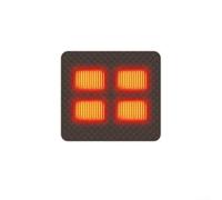 Yhenlovtt Smart 5V Heated Seat Pad With Three Temperature Settings, Four-Zone Graphene Heating For Indoor Office, Camping And Garden Use, Navy Blue(Brown 45x45cm)