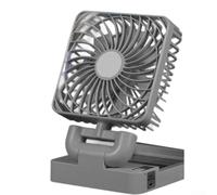 Yhenlovtt Solar Powered Fan, Rechargeable via Solar Panel and USB, Portable Desk Fan with 3 Speed Settings, 360° Rotation, Energy Saving, for Car, Home, Office, Camping, Travel Use(BLACK SINGLE HEAD)