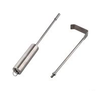 Yhenlovtt Stainless Plus For Kamado Ash Rake Gadget Bbq for Joe Charcoal Grills Wood Burning Stoves 18 Inch Corner Cleaner Poker for Efficient Ash Removal Steel Grill
