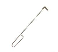 Yhenlovtt Stainless Steel Ash Removal Tool 18 Inch Long Ash Rake With Metal Handle For Kamado Joe Classic Charcoal Grill BBQ Accessories