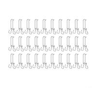 Yhenlovtt Stainless Steel Photovoltaic Hook Wire Clip, Rust-Resistant 304 Steel Clamp for Secure Solar Panel Cable Management, Side-Mount Design for Dual Cable(35MM)