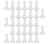 Yhenlovtt Stainless Steel Photovoltaic Hook Wire Clip, Rust-Resistant 304 Steel Clamp for Secure Solar Panel Cable Management, Side-Mount Design for Dual Cable(33MM)