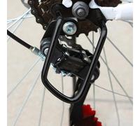 Yhenlovtt Steel Derailleur for Rack Guard Bicycle 2pack Stainless 105mm Derailleur Protector Having 7mm Rear Diameter Plus Straight Center H (black2)