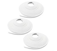 Yhenlovtt T-Shape Pool Liner Lock | 120ft White Plastic Beaded Liner Lock Strip | with Installation Guide | for In-Ground Above Ground Swimming Pools(3pcs)