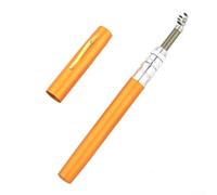 Yhenlovtt Telescopic Pocket Fishing Rod Pen Style -Short 1m Aluminium Alloy Lightweight Portable Travel Rod with Ergonomic Handle for Freshwater and Saltwater Angling, Yellow(yellow)