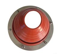 Yhenlovtt Tent Stove Heatresistant Kit with Silicone Collar Pipe Metal Rings Flashing Flue Vent Seal Fits for Burner or Chimney Plus Wood 75160mm (2pack)