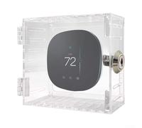 Yhenlovtt Thermostat Lock Box Clear Acrylic Guard with Key, For Durable Transparent Cover for Tamper Protection, Fit for Home Office School Use