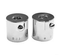 Yhenlovtt Thermostatic Control Handles,Thermostatic Shower Handle Knob Set In Chrome Compatible With for SMA Mixers