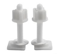 Yhenlovtt Toilet Seat Screws Replacement Kit,Comprehensive Toilet Lid Repair Kit Plastic Bolts, Washers, And Fitting Screws