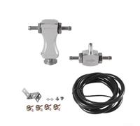 Yhenlovtt Turbo Boost Controller Manual Regulator for Car with Decompression Valve, Aluminum Alloy Pressure Regulating Valve, Fitment for Automotive Turbine Tools(SILVER)