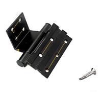 Yhenlovtt Type 50 Casement Hinge - Black/White/Gold Aluminum Alloy Replacement Hinge for Outswing, 180° Ventilation, Multi-Slot Compatibility, Stainless Steel Screws(STYLE A, BLACK)