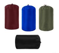 Yhenlovtt Ultralight Drawstring Stuff Sack Storage Bag 4-Pack for Outdoor Camping Travel, 400T Nylon Compression Bag for Sleeping Bags and Down Jack(SET3 8L)