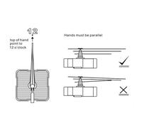 Yhenlovtt Wall Clock Movement Set Having Hands - Battery-powered Quartz Clock Mechanism for Diy Wall Clocks from 35 to 40cm Dial Silent Sweep Second Hand Fits 5-21mm Panel Thickness(1#)