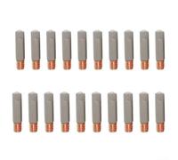 Yhenlovtt Welding Shield Nozzle With Protective Coating, Aluminium Alloy And Copper Construction For 15AK MIG MAG Torches, Sizes 0.8mm 1.0mm 1.2mm(14pcs-0.8mm)