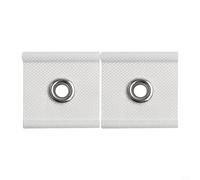 Yhenlovtt White, 10-Pack Awning Rail Piping Eyelets, PVC-Coated Fabric Hooks for RV, Camper, and Tent Sunshade Channels (5-8mm Diameter)