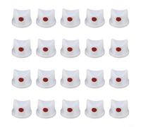 Yhenlovtt White Plastic Spray Nozzles, 20 Pcs Replacement Heads for Spray Paint Bottles and Cans, PP Material, 0.2-0.6 mm Fine Fog Mist for Rust Prevention and