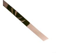 Yhenlovtt Width Metal Decorative Strips Flat Steel 25mm Strips for Ceiling Wall Living Room Hotel Interior Layout Home Improvement Building Hardware Trim Stainless 5m (ROSE GOLD)