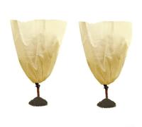 Yhenlovtt Winter Plant Covers With Drawstring, Breathable 210D Frost Protection Bags For Trees, Shrubs And Potted Plants, Shield From Snow, Frost, Rain And Pests(C)