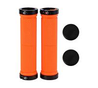 Yheonver 1 Pair Bicycle Handle Grip BMX Bike Handlebar Grips Orange