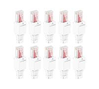 Yheonver 10 x Network Connectors Tool-Free RJ45 CAT6 LAN UTP Cable Plug Without Tools Cat5 Cat7 Installation Cable Patch Cable