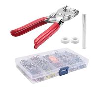 Yheonver 200 Sets Snap Buttons Rompers Snaps Craft Pliers Tool Buckle Metal Ring Button Snaps Sewing Craft 9.5Mm, 10 Colors