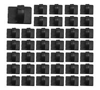 Yheonver 50 pcs. Self Adhesive Cable Clamp Plastic Rectangular Cable Clips Cable Tie Quick Bind Cable Wire Management Holder for Car